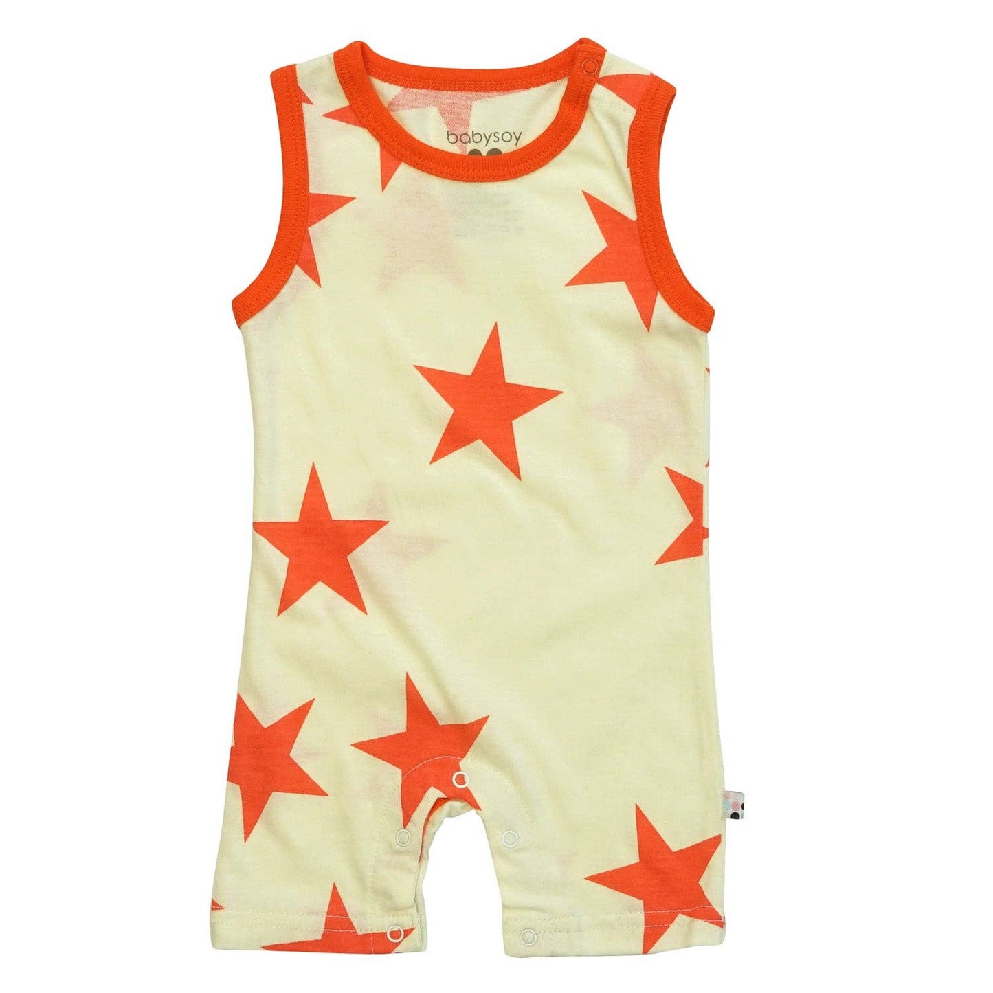 Baby Pattern Sleeveless Tank Romper