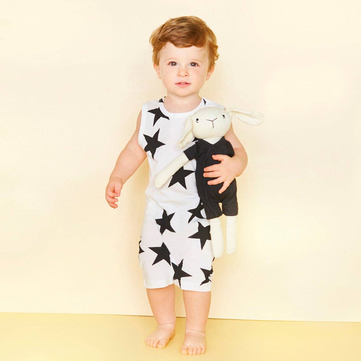 Baby Pattern Sleeveless Tank Romper