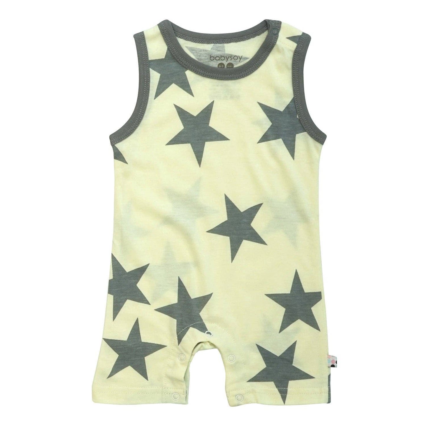 Baby Pattern Sleeveless Tank Romper